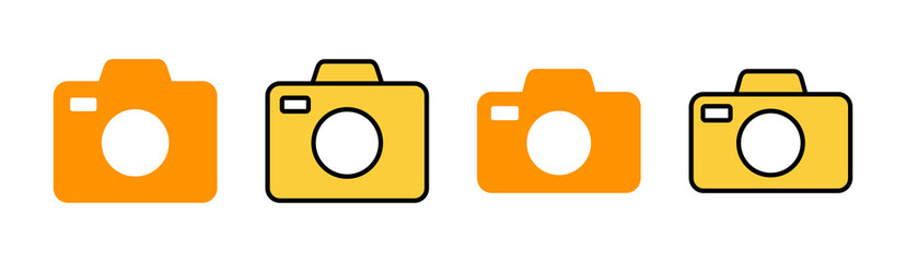 Camera icon vector for web and mobile app. photo camera sign and symbol. photography icon.