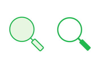 Search icon set. search magnifying glass icon