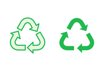 Recycle icon set. Recycling vector icon.