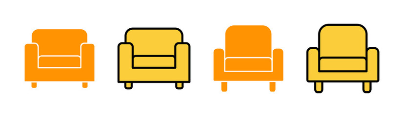 Sofa icon set  for web and mobile app. sofa sign and symbol. furniture icon