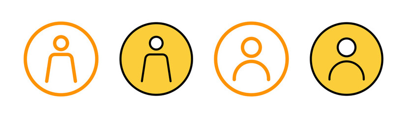 User Icon set for web and mobile app. person sign and symbol. people icon.