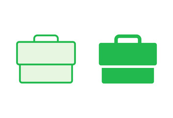 Briefcase icon set. suitcase icon. luggage symbol.