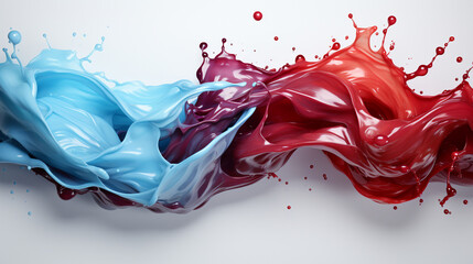 red liquid splash HD 8K wallpaper Stock Photographic Image