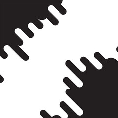 Monochrome cute abstract fluid square background