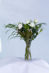 ฺBeautifullyFlowers arranged  in vases and baskets.