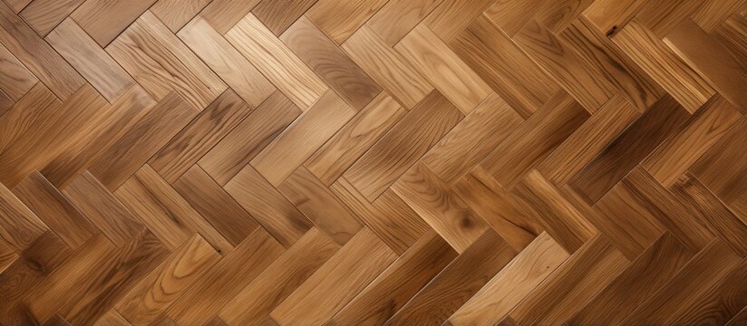 Parquet board made of wood and laminate for design and presentations