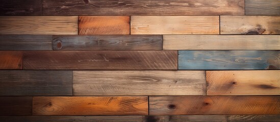Patchwork style background made of wooden flooring