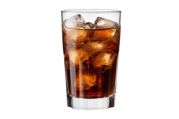 Refreshing Cola in an Ice-Cold Glass Generative AI