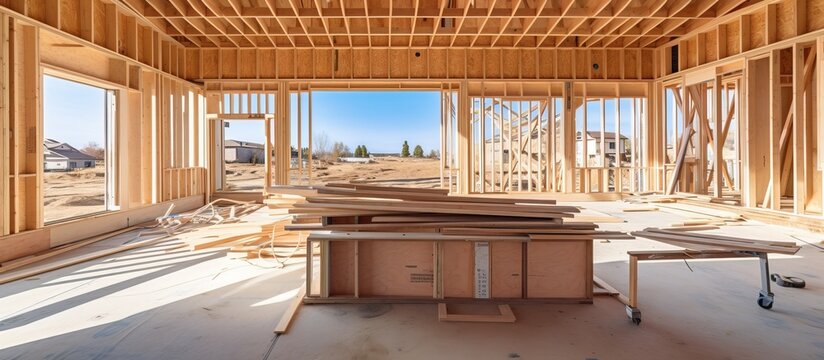 new residential construction for framing and building a home