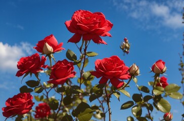 Obraz premium red poppies in the wind