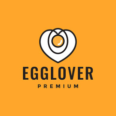 egg sunny side up cuisine lover food logo design vector icon illustration