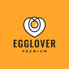 egg sunny side up cuisine lover food logo design vector icon illustration