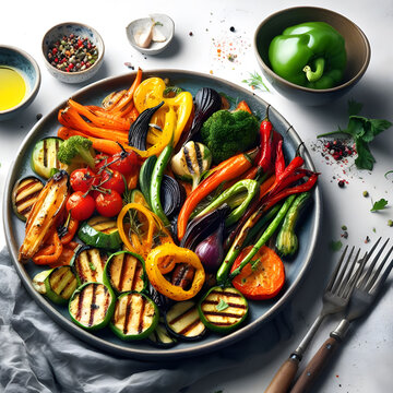 Vibrant plate of roasted delights