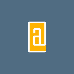 Commercial at(@) initials font and symbol logo design for vector, icon, company, business, branding, and others