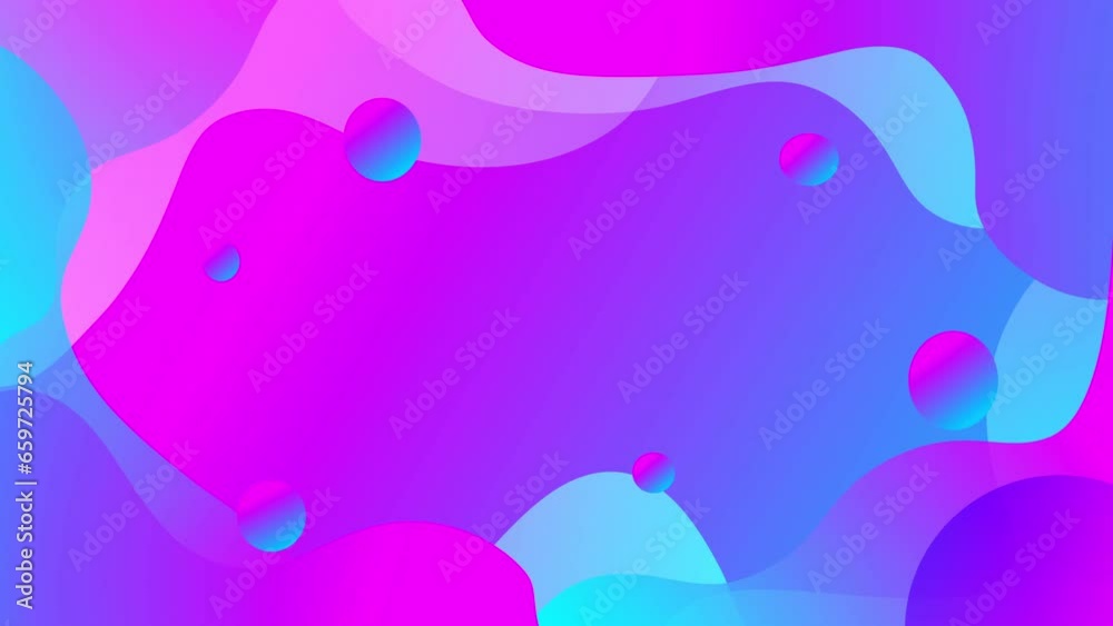 Wall mural Abstract colorful shape background. Neon Colors and Liquid gradients . Colorful vibrant gradients 3d animation seamless loop in 4K. Abstract colorful wave backdrop seamless loop.	
