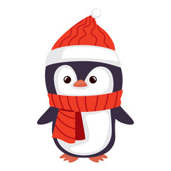 christmas character penguin
