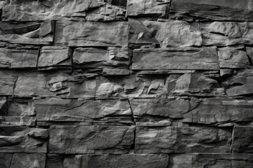 A monochrome rock wall