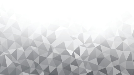 Abstract geometric background with grey and white color tone triangle shapes.
