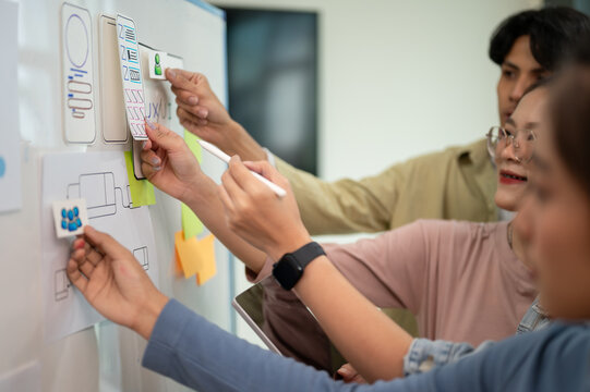 Professional and inspire UX UI designer team and engineer working together to get the best result.