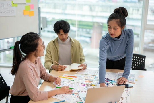 Professional and inspire UX UI designer team and engineer working together to get the best result.