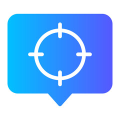 Obraz premium target gradient icon