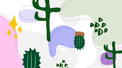 Colorful organic abstract modern background with element