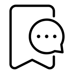 bookmark line icon