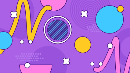 Vector modern memphis hipster colorful colourful background