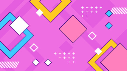 Colorful colourful vector illustration flat design abstract background geometric memphis