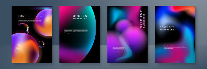 Colorful vector gradient abstract background