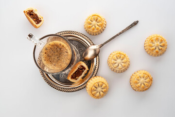 Maamoul, traditional oriental pastry filled with date dough
