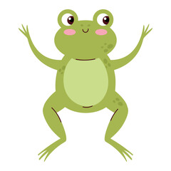 frog standing cartoon