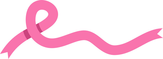 Pink Ribbon For Breast Cancer Awareness - obrazy, fototapety, plakaty