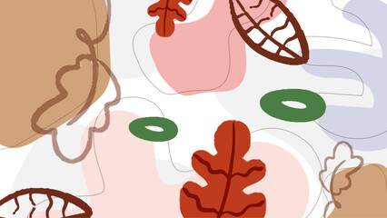 Vector flat design abstract element organic background