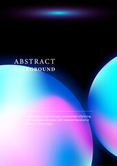 Colorful colourful modern abstract gradient poster