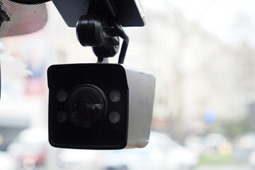 CCTV car camera for safety on the road accident.