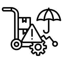 Supplier risk mitigation icon