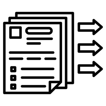 Purchase requisition approval process icon