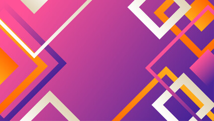 Purple orange and white vector abstract gradient background with geometric shapes