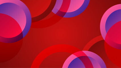 Red and purple gradient abstract background with geometric shape