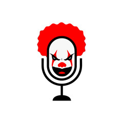 clown microphone  shape vector 