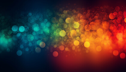 Vibrant celebration of exploding colors in a futuristic backdrop generated by AI
