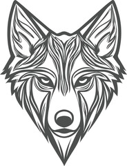 wolf head logo