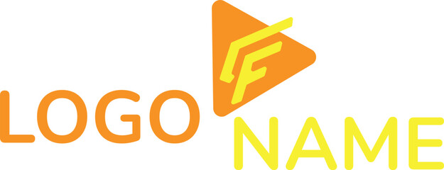 EF music logo. Suitable for music and entertainment logos.