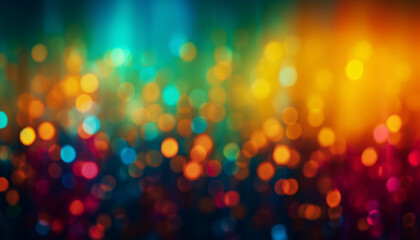 Vibrant celebration of winter natural phenomenon in defocused motion generated by AI