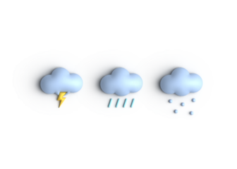 3d icon weather rain