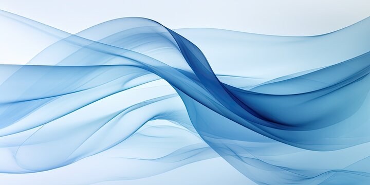 Abstract blue wave background © Yurok Aleksandrovich