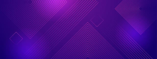 Purple violet abstract dynamic line stripe banner