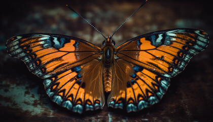 The spotted butterfly beauty in nature is a natural wonder generated by AI