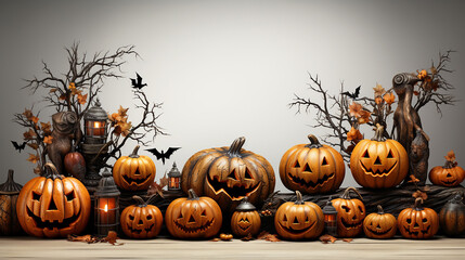 ハロウィンをテーマにした風景(AI)